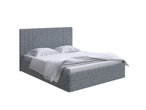 Большая двуспальная кровать Liberty с подъемным механизмом - Аккуратная мягкая кровать с бельевым ящиком