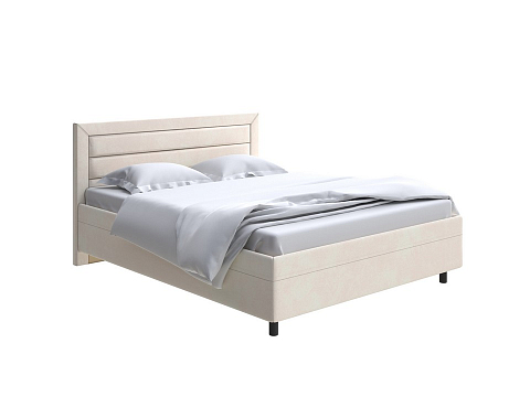 Большая двуспальная кровать Next Life 2 - Cтильная модель в стиле минимализм с горизонтальными строчками