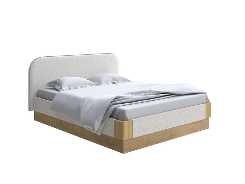 Бежевая кровать Lagom Plane Soft с подъемным механизмом - Кровать с ПМ. 