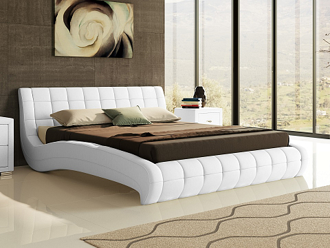 Кровать Nuvola-1 - Кровать футуристичного дизайна из экокожи класса «Люкс».