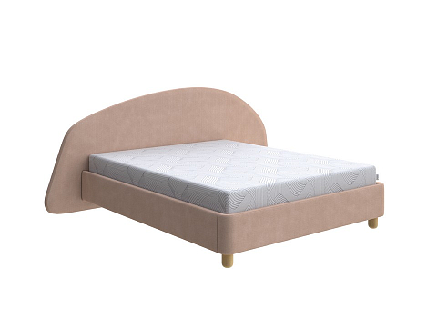 Деревянная кровать Sten Bro Right - Мягкая кровать с округлым изголовьем на правую сторону