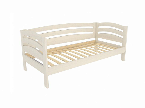 Кровать с основанием Веста софа-R - Детская кровать из массива с боковыми спинками.