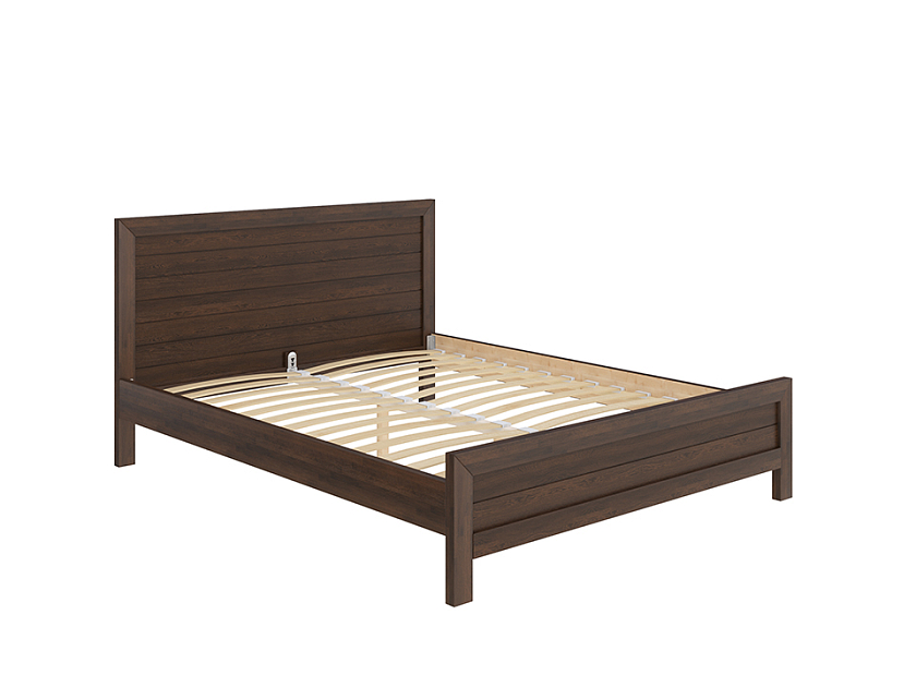 Кровать Toronto 80x180 Массив (сосна) Венге - Стильная кровать из массива со встроенным основанием