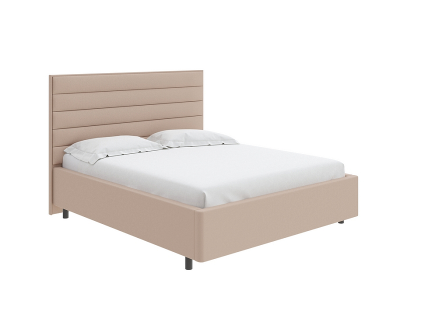 Кровать Verona 200x200 Ткань: Рогожка Тетра Розовый - Кровать в лаконичном дизайне в обивке из мебельной ткани или экокожи.