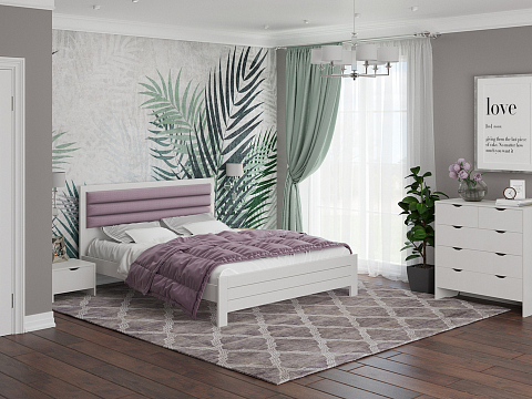 Большая кровать Prima - Кровать в универсальном дизайне из массива сосны.