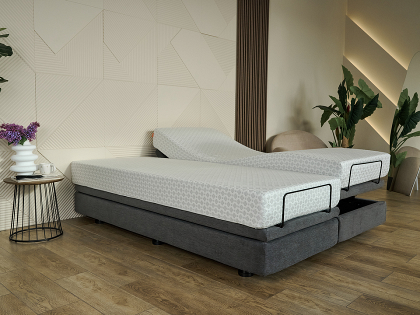 Кровать трансформируемая Smart Bed 160x200 Ткань Мебельная ткань - Трансформируемое мнгогофункциональное основание.