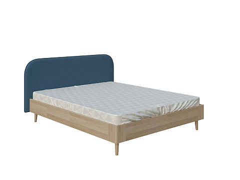 Односпальная кровать Lagom Plane Wood - Оригинальная кровать без встроенного основания из массива сосны с мягкими элементами.