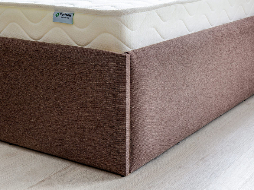 Кровать Forsa 160x200 Ткань: Велюр Ultra Суфле - Универсальная кровать с мягким изголовьем, выполненным из рогожки.