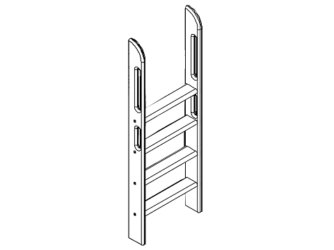 Пакет №7 (Соня) Прямая лестница для полувысокой кровати