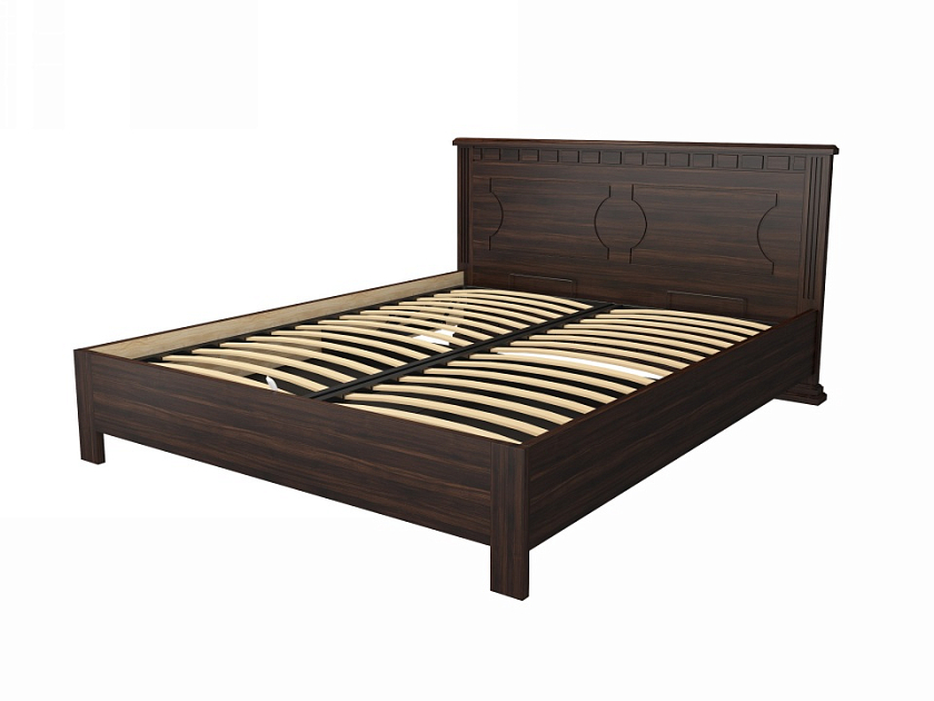 Кровать Milena-М-тахта с подъемным механизмом 200x210 Массив (береза) Венге - Кровать в классическом стиле из массива с подъемным механизмом.