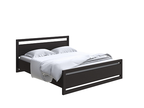 Коричневая кровать Kvebek с подъемным механизмом - Удобная кровать с местом для хранения