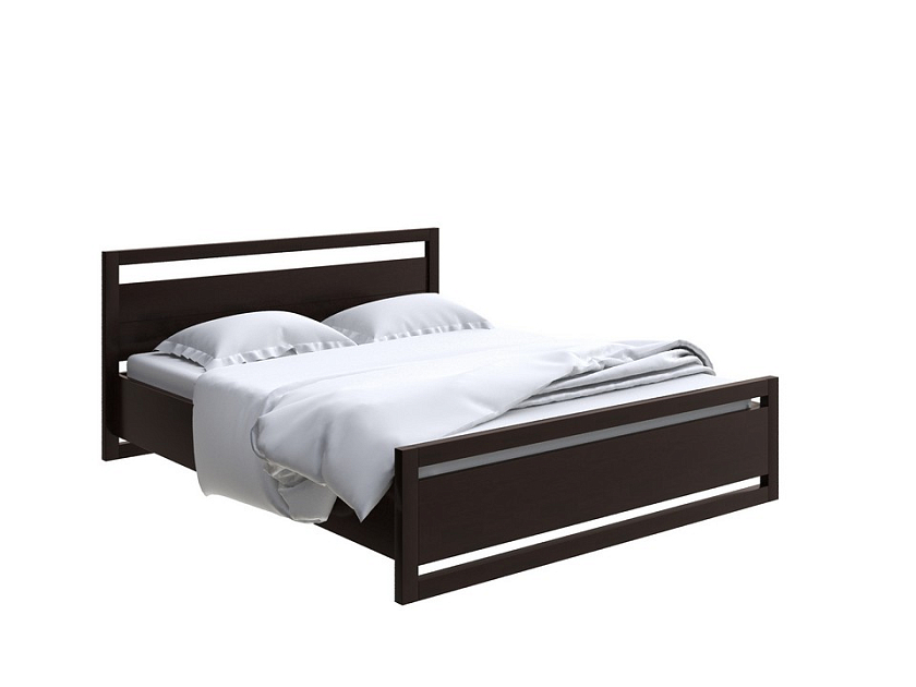 Кровать Kvebek с подъемным механизмом 200x190 Массив (береза) Венге - Удобная кровать с местом для хранения